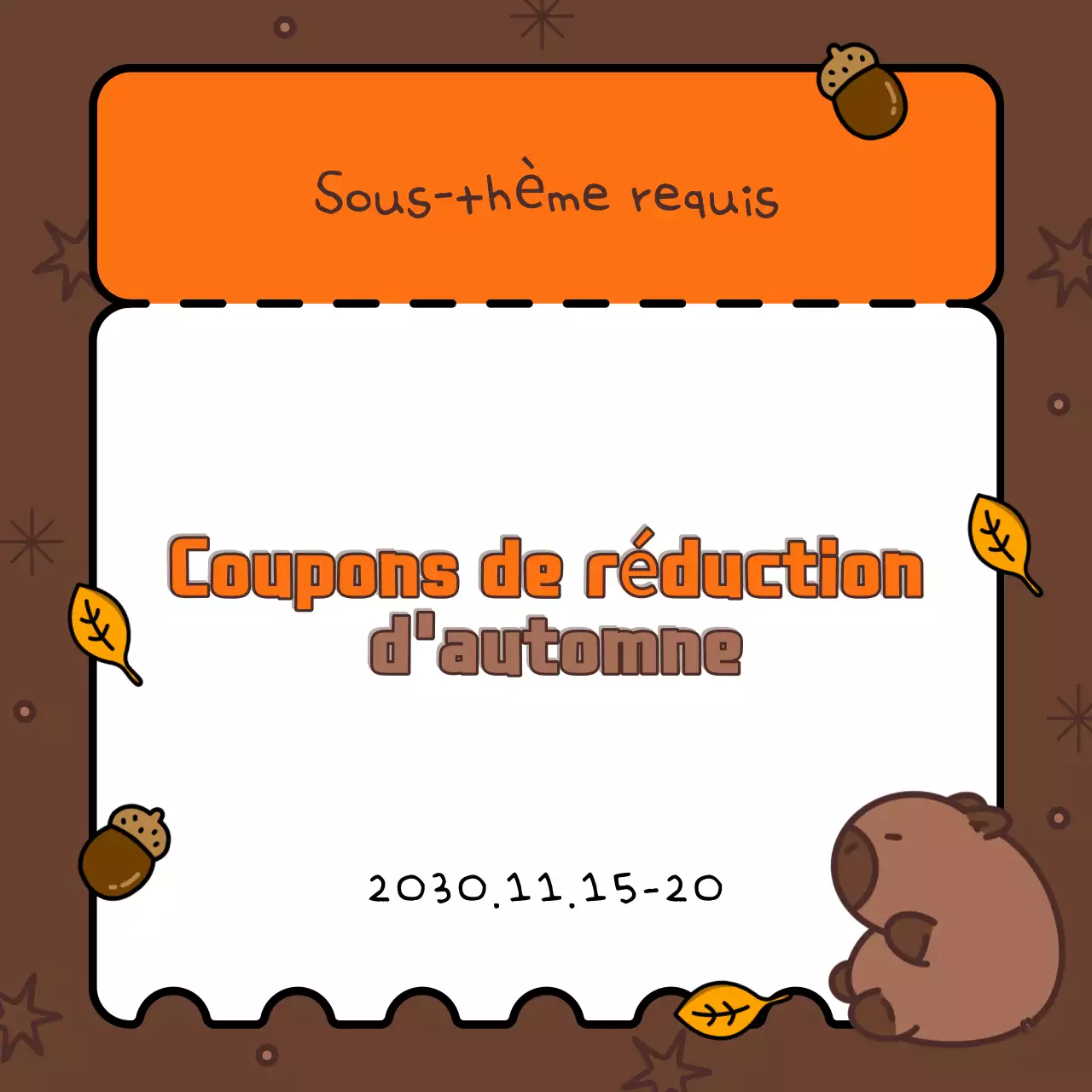 Couverture automnale dans les tons bruns et orangés