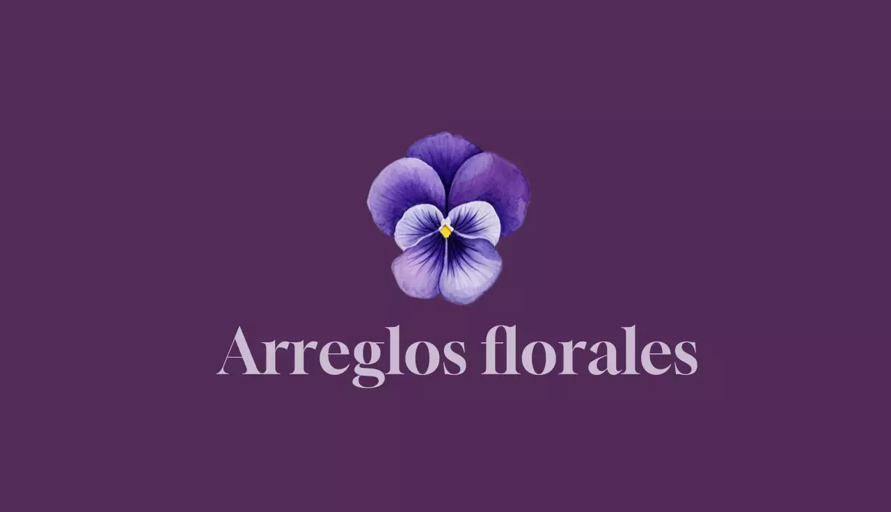 tarjeta de visita floral púrpura elegante