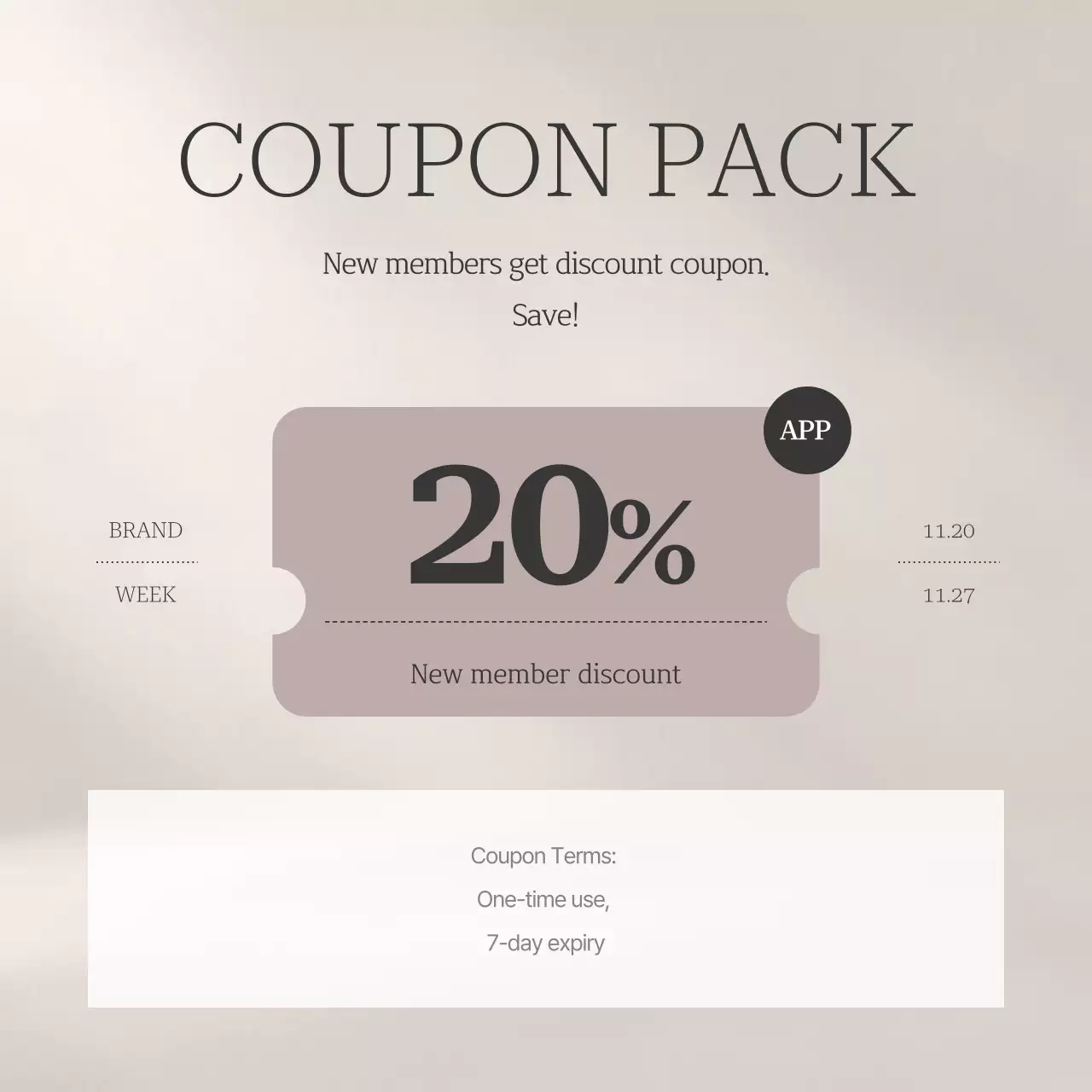 Beige Minimal Brand Promotion Instagram Carousel