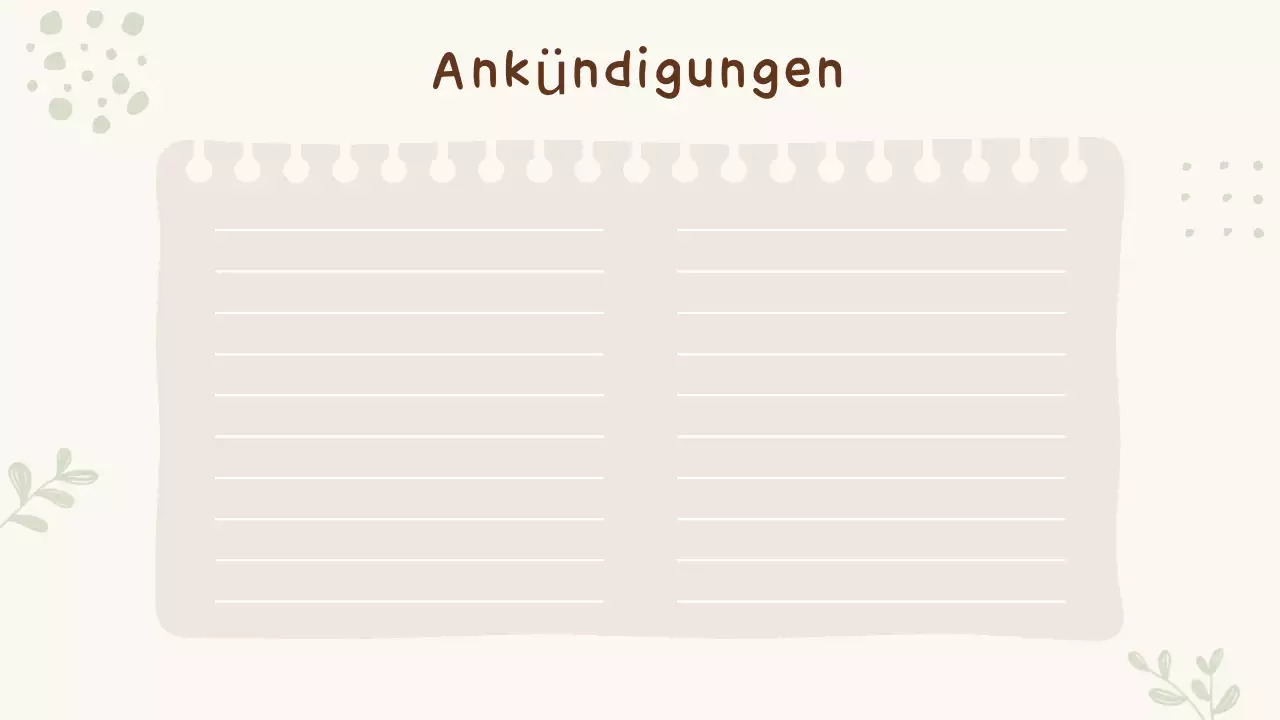 Niedliche Pastell Klasse Agenda Präsentation