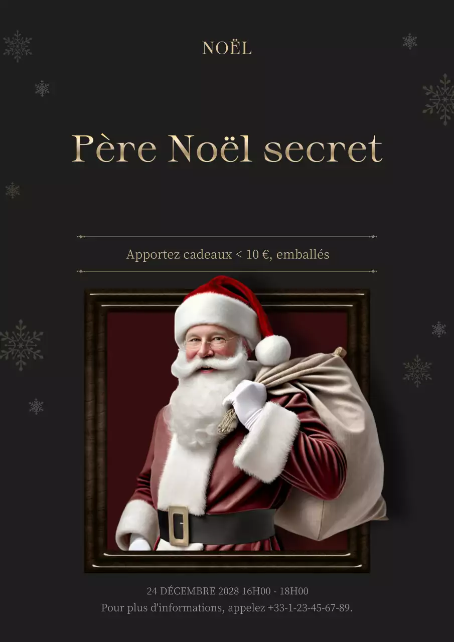 invitation traditionnelle noire pour les fêtes