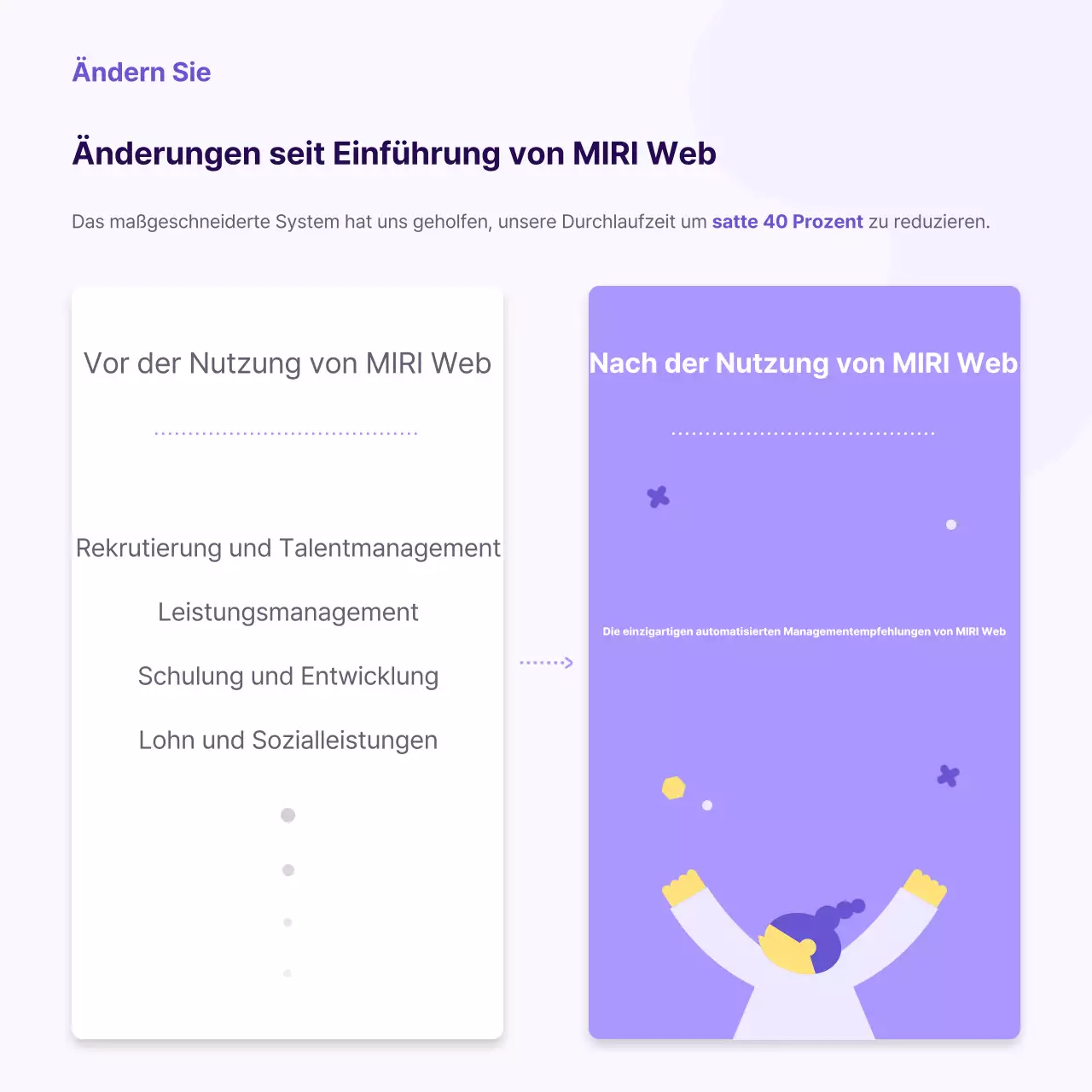 Ein einfacher gelber und violetter Partnerbrief für Unternehmen