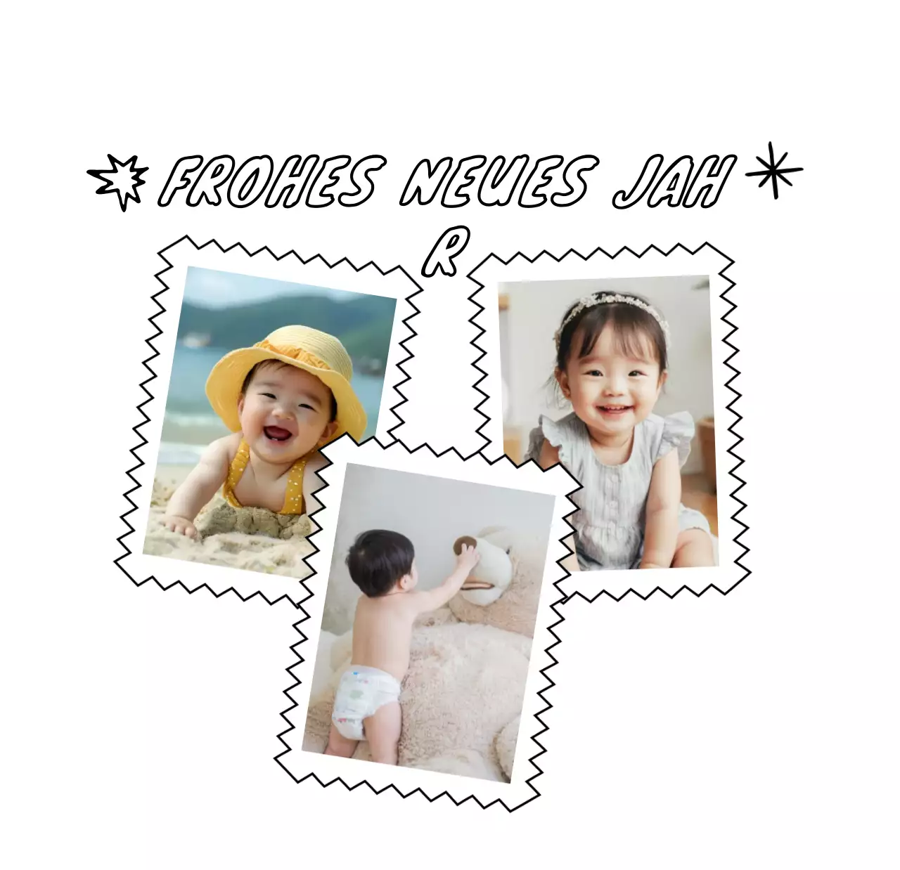 Weißer gemütlicher Neujahrskalender