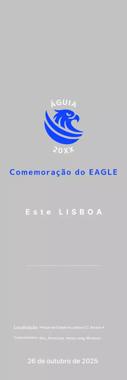 Comemorativo de Golfe Básico Azul