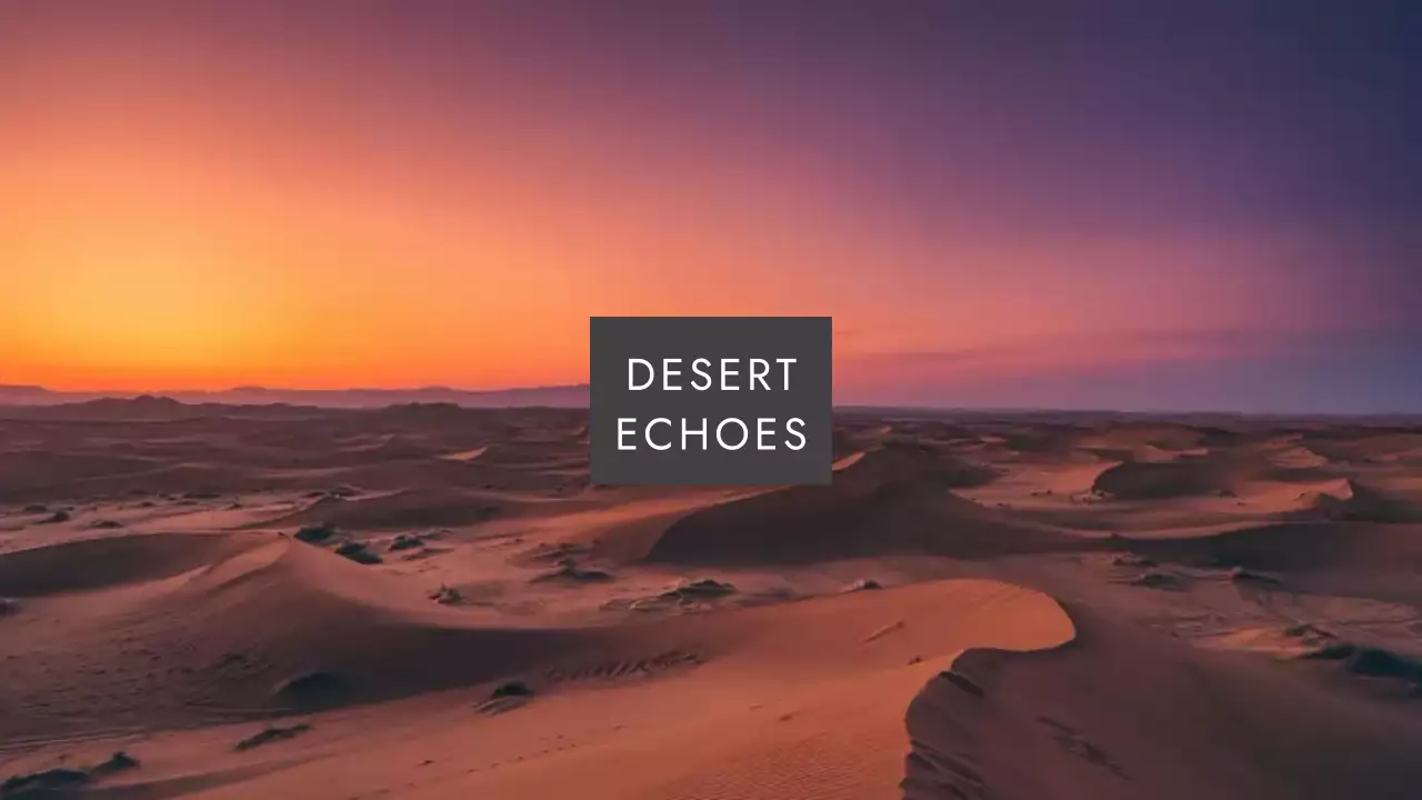 oranje esthetisch landschap aankondiging