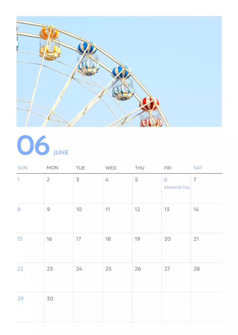 Kalender pelacak sasaran foto dengan percikan warna biru