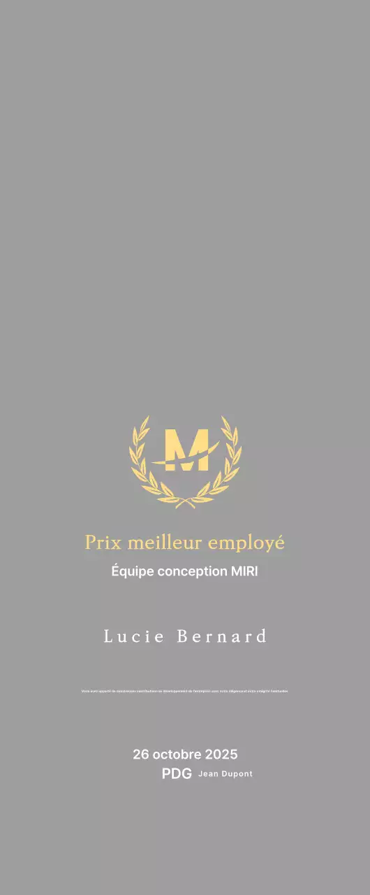 Belle plaque d'inscription avec des lauriers