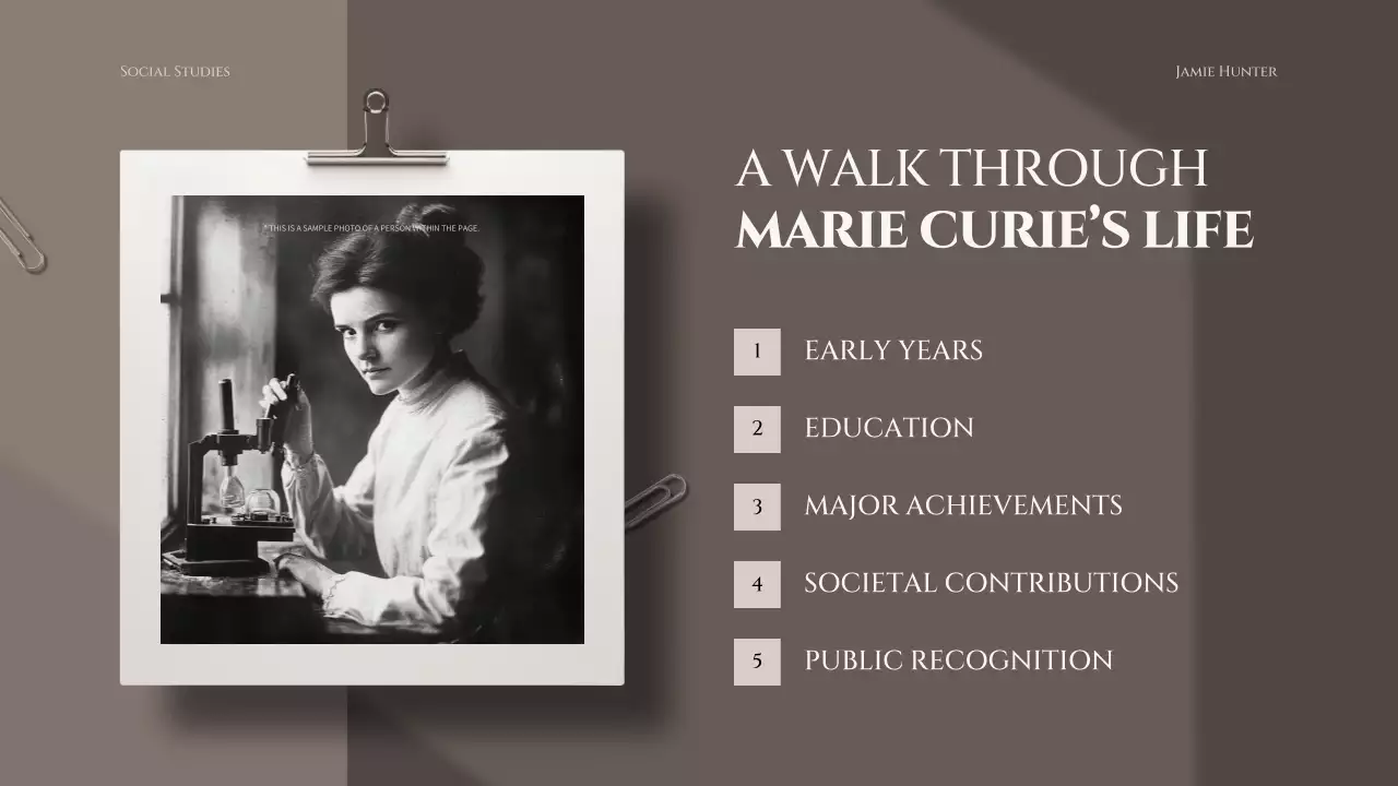 브라운 클래식 과학자 프레젠테이션