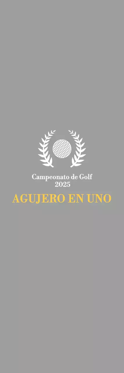 Un trofeo clásico de torneo de golf con una corona de laurel que envuelve una pelota de golf.