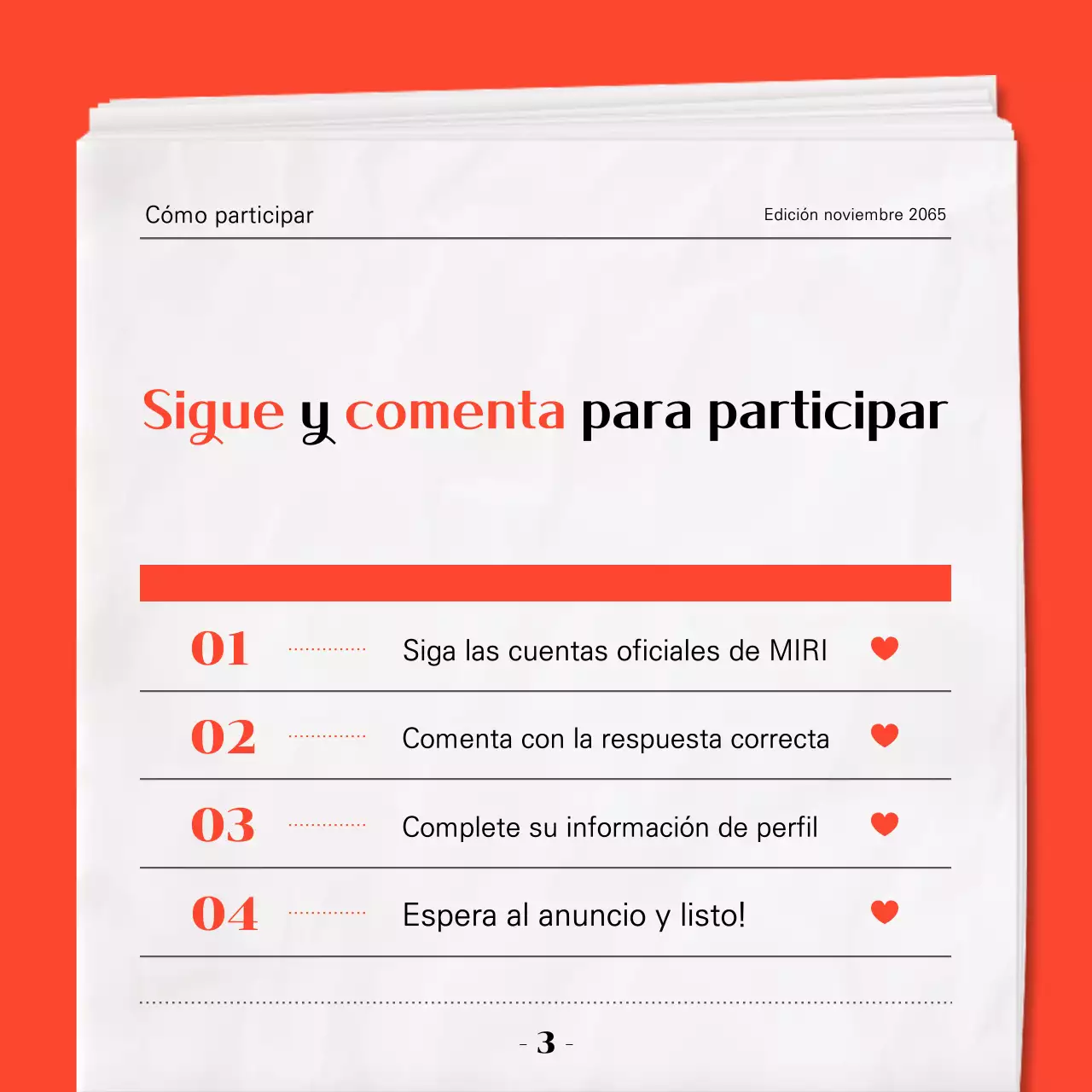 Guía de eventos Red Modern