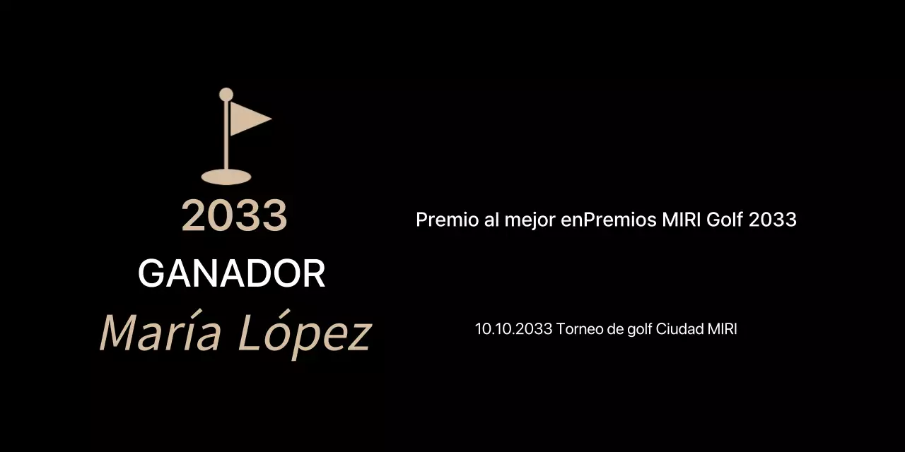 Listado Black Classic Golf