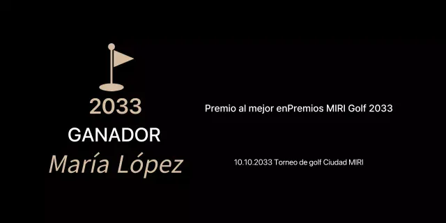 Listado Black Classic Golf