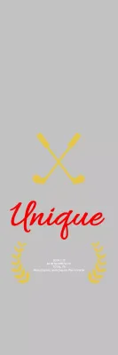 Plaque de golf simple grise