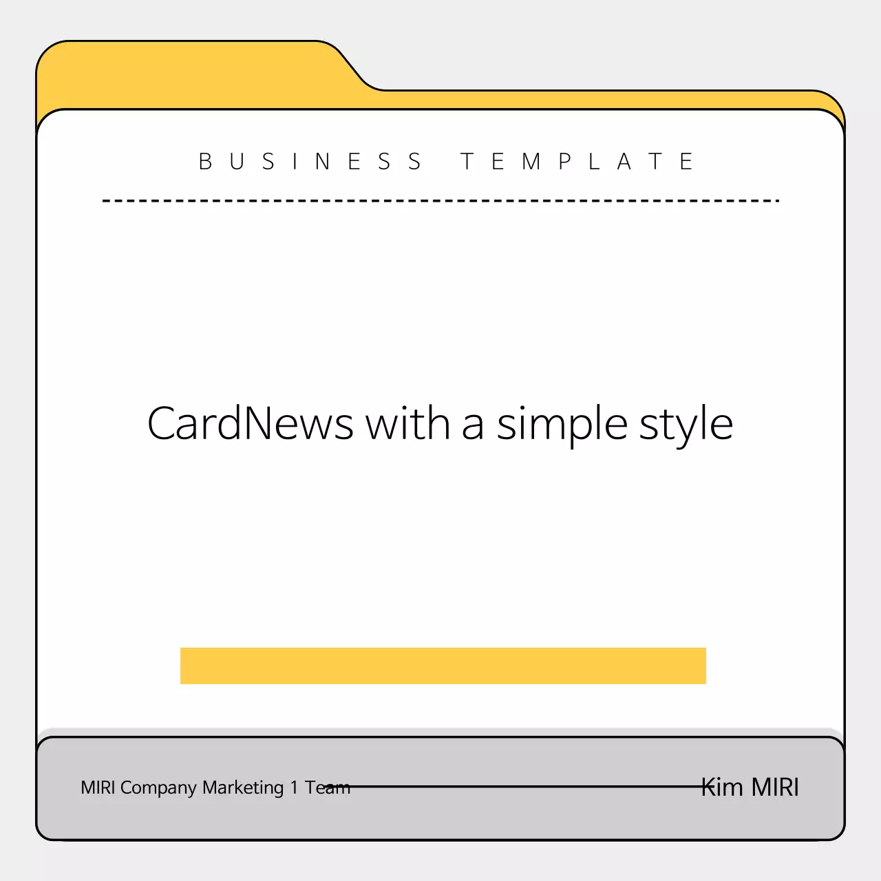 Yellow Simple Business Template Instagram Carousel