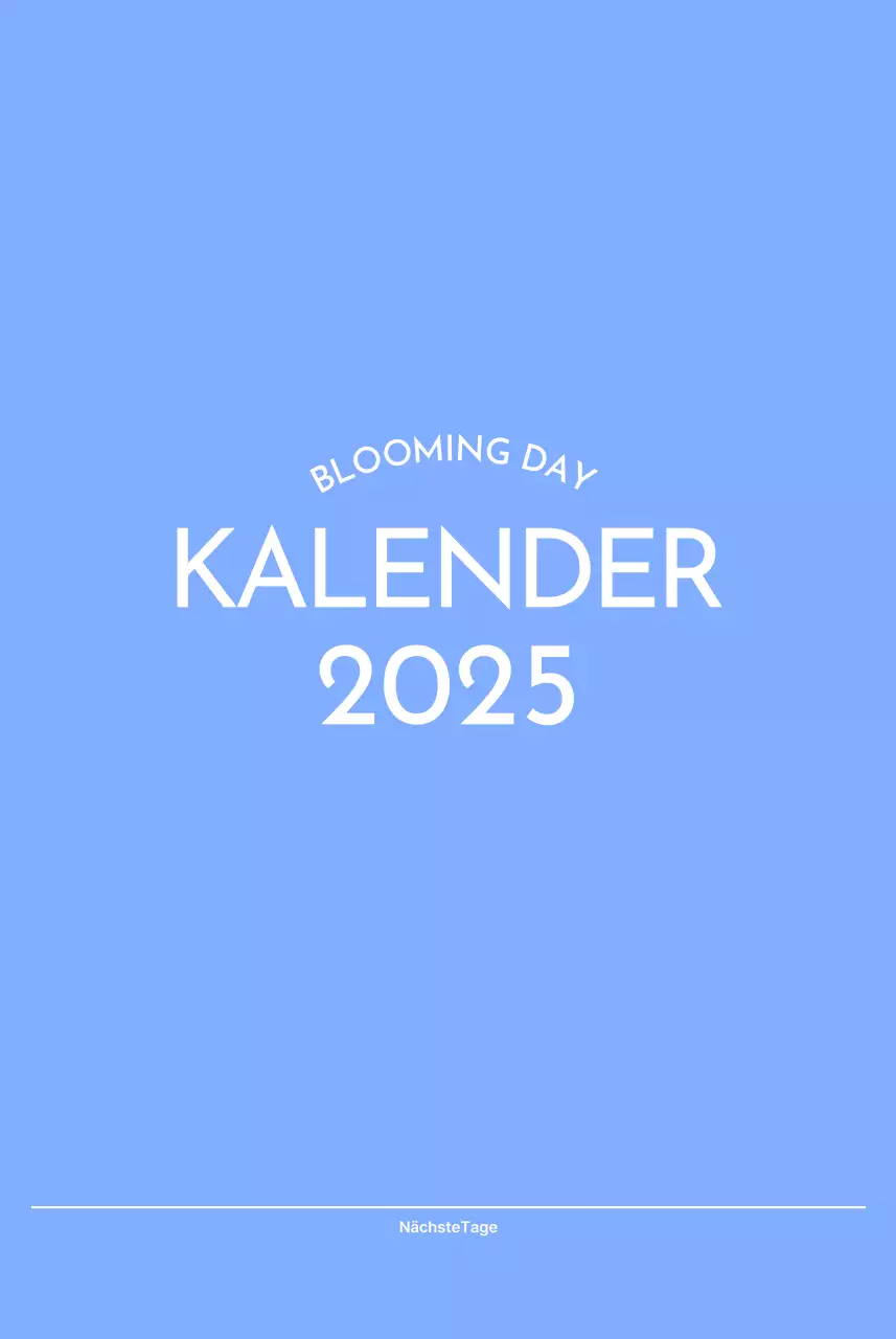 Foto-Zielverfolgungskalender mit einem Hauch von Blau