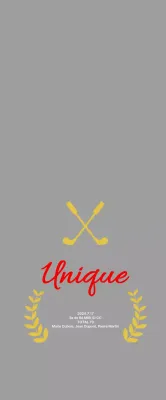 Plaque de golf simple