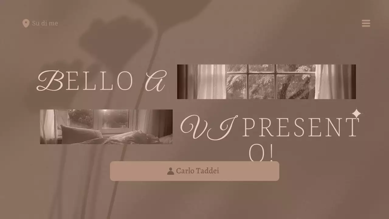 beige layout moderno del profilo