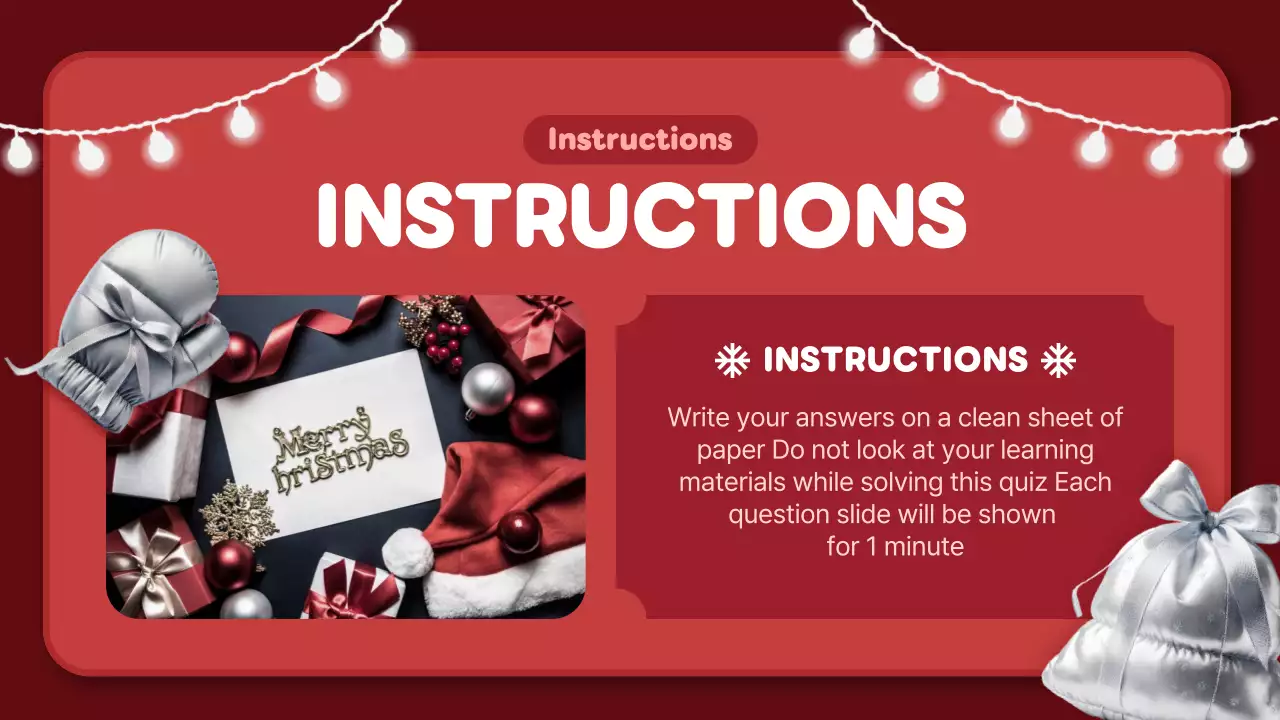 Red Festive Christmas Presentation