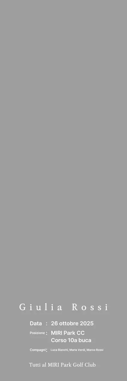 Classica targa da golf con l'illustrazione di un golfista che gioca a golf