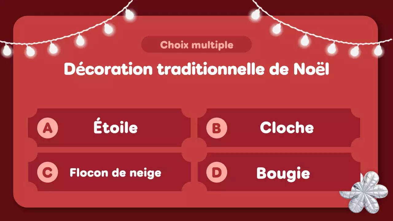 quiz de Noël à la mode rouge