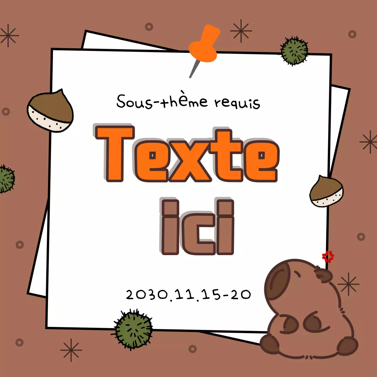 Couverture automnale dans les tons bruns et orangés