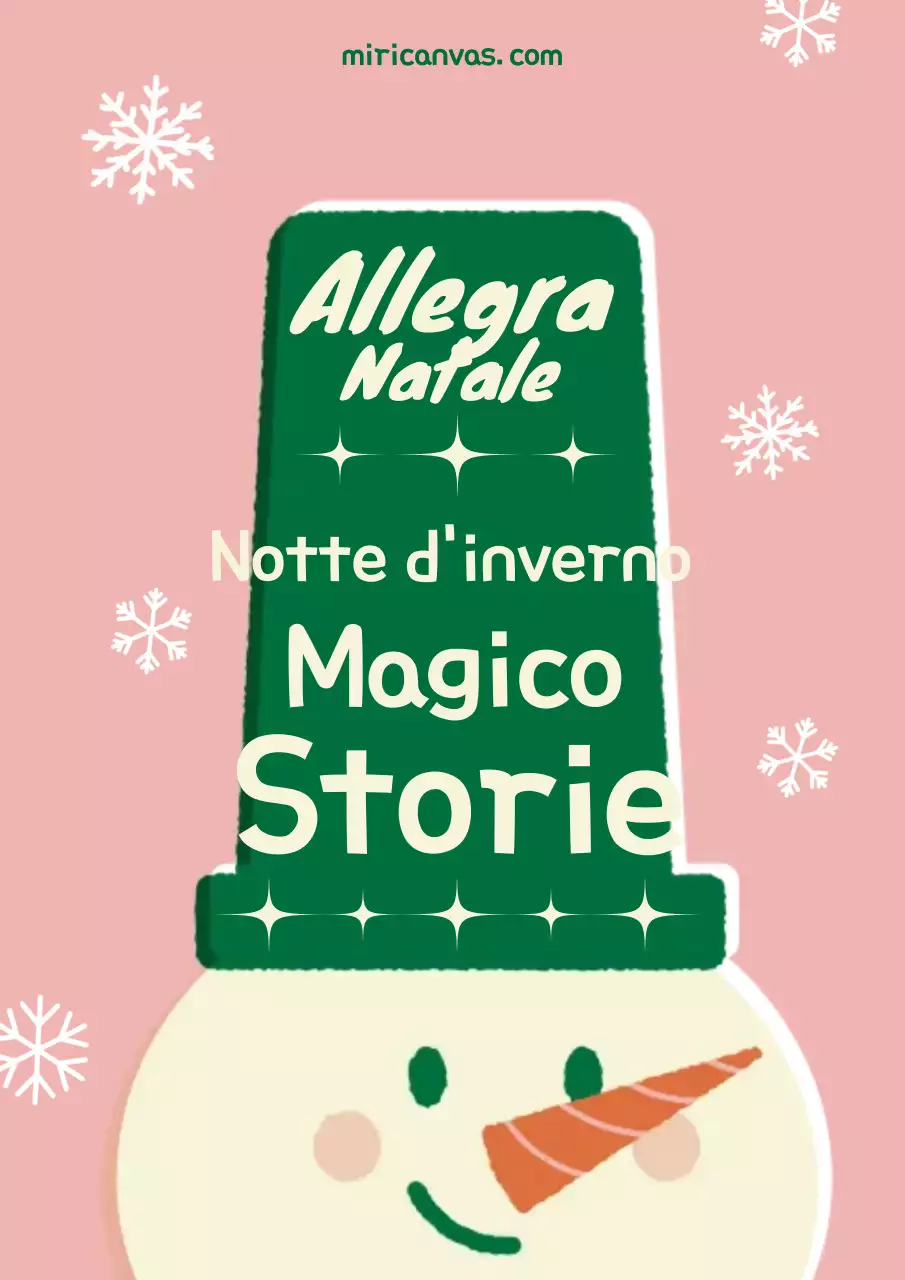 Cartolina natalizia rosa accogliente