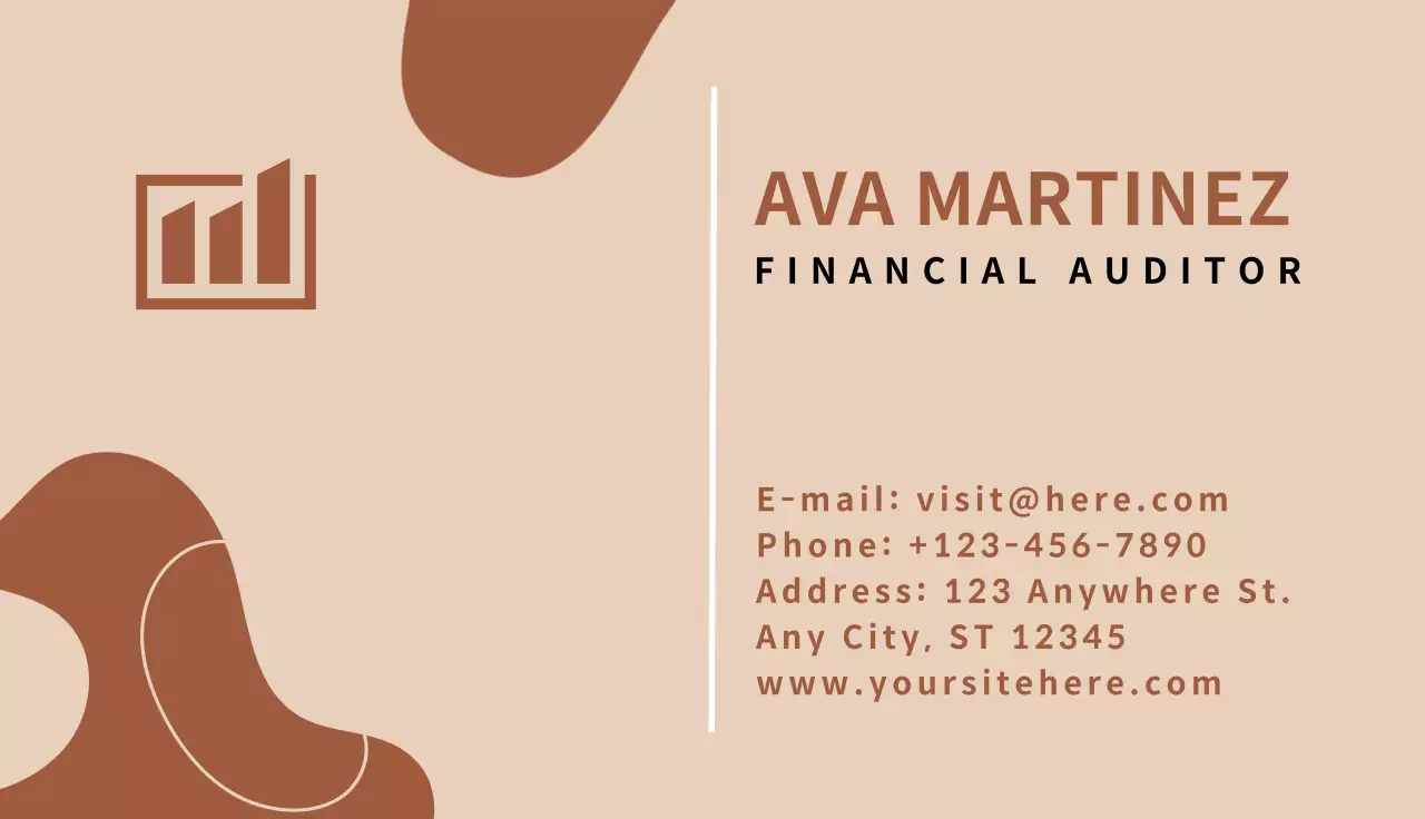 Brown Minimal Business Card