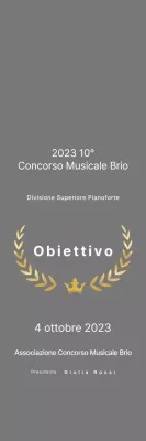 Annunci di concorsi musicali ordinari