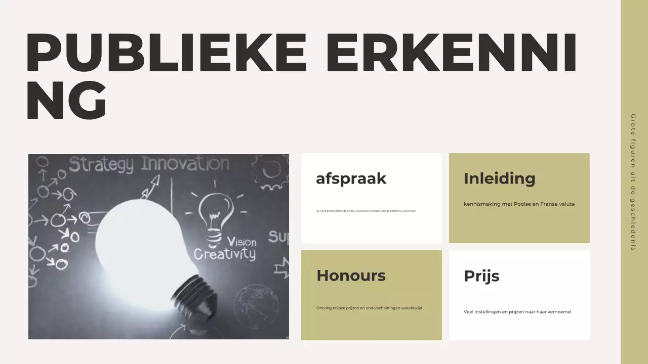 grijze klassieke geschiedenis presentatie