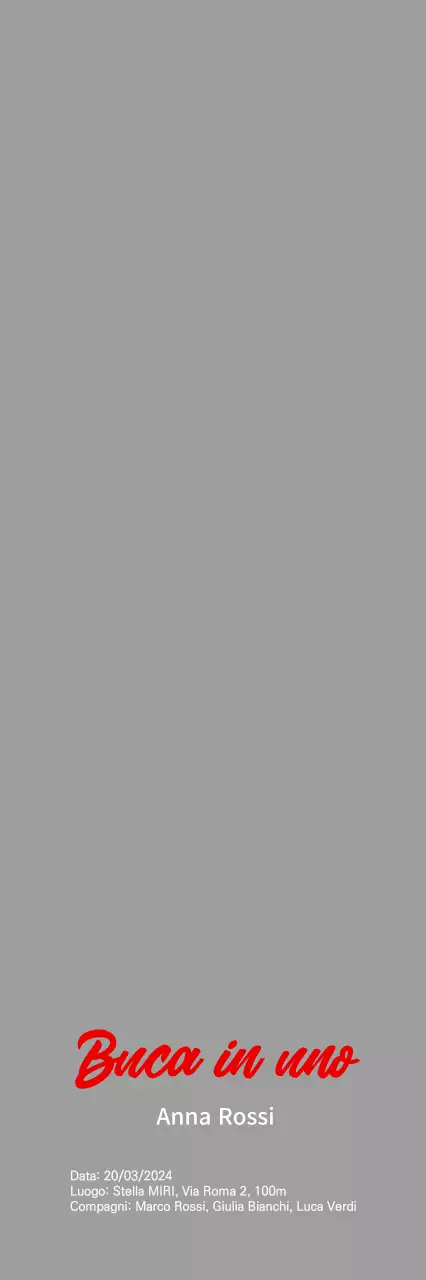 Semplice buca da golf