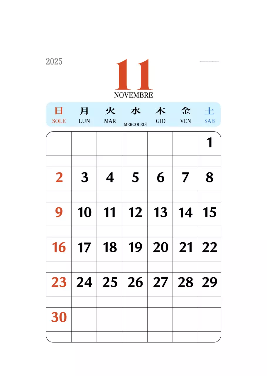 Calendario della memoria di concezione retrò in rosso