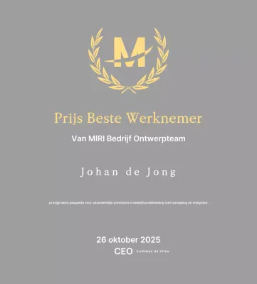 Nette plaquette met lauweren