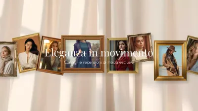 newsletter di moda elegante in oro