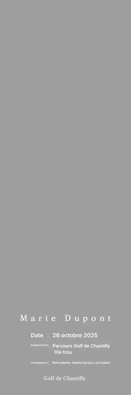 Plaque de golf classique représentant un golfeur en train de jouer au golf