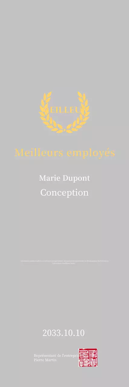 Plaque d'inscription simple jaune