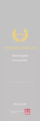 Plaque d'inscription simple jaune