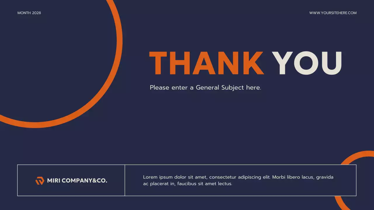 Navy Modern Business Plan Presentation