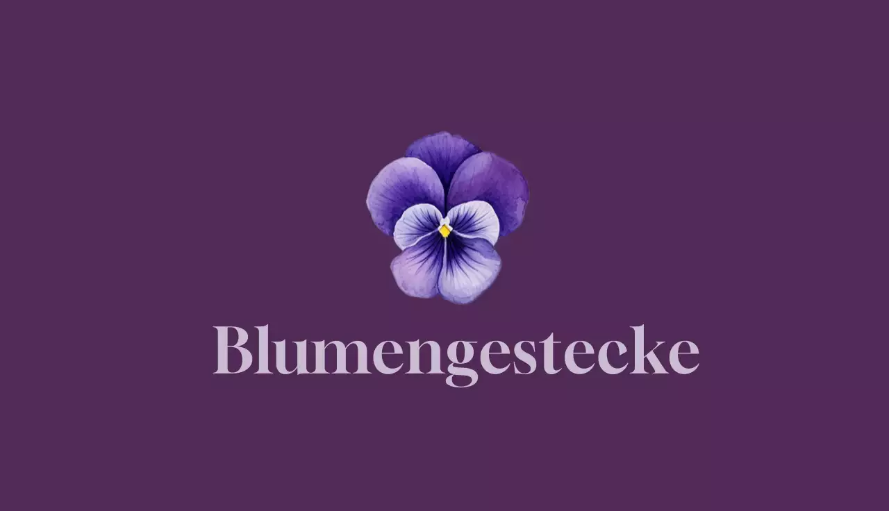 lila elegante florale Visitenkarte