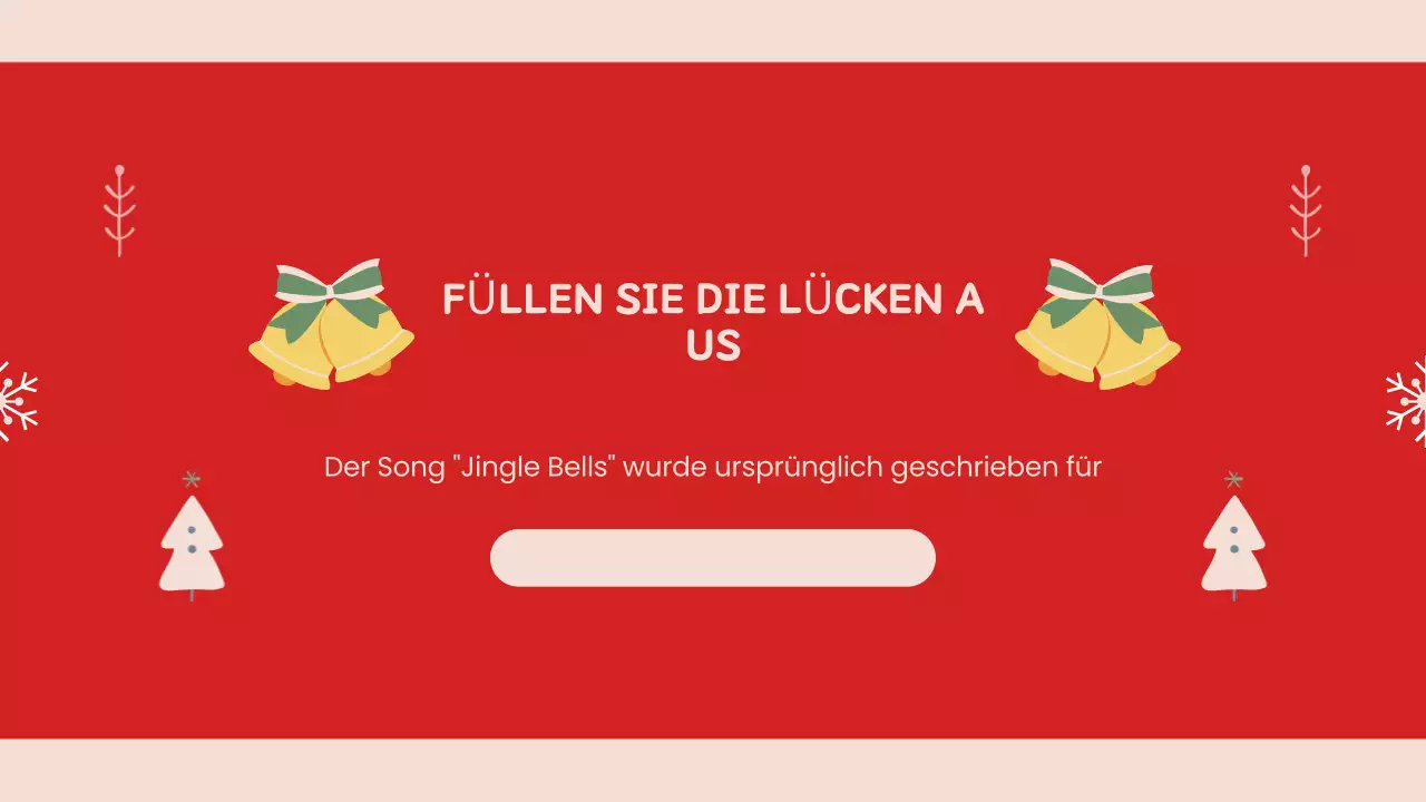 Rote Retro-Weihnachtspräsentation