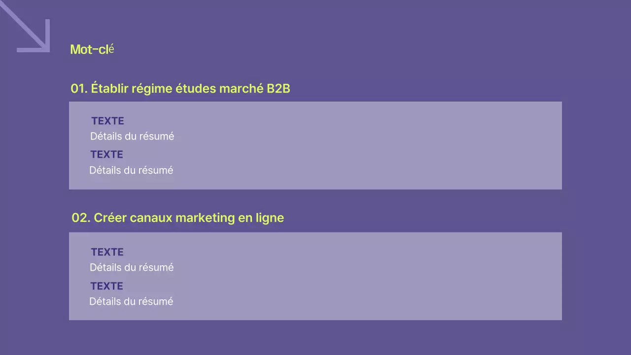 Planification d'un plan d'affaires Bora Modern