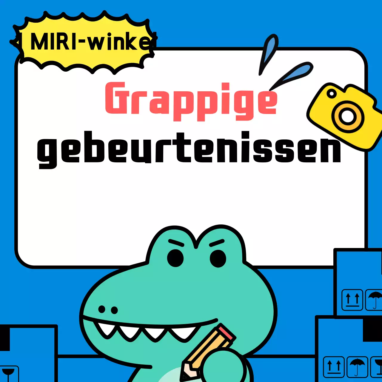 Advertenties voor Blue Gag-evenementen