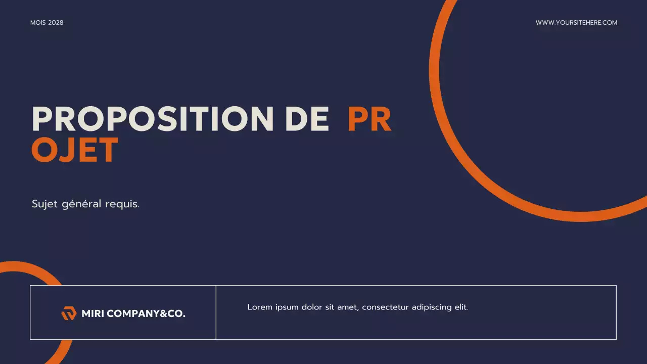 Présentation d'entreprise moderne de la marine