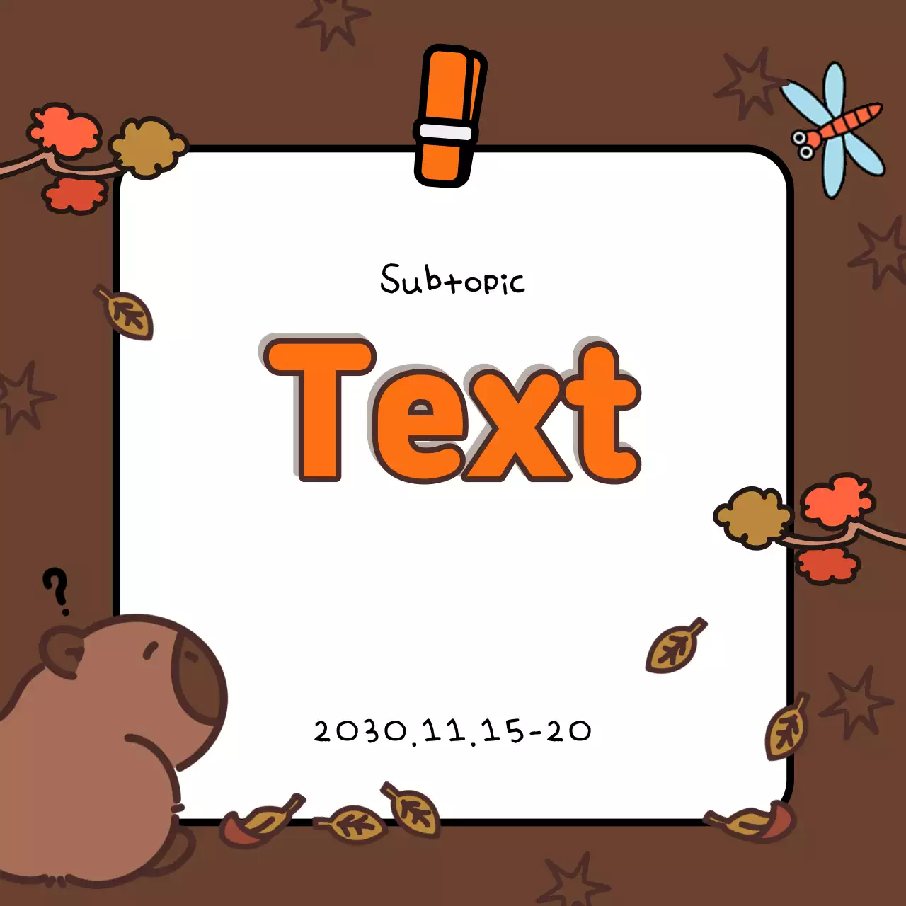 Modelos fofos marrons Anúncio Instagram Carousel