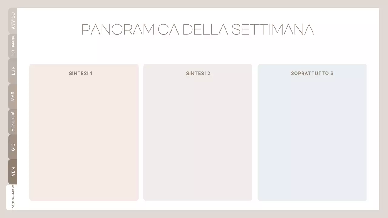 agenda di classe minimalista beige