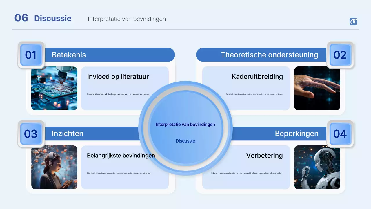 blauw professionele scriptie verdediging aankondiging