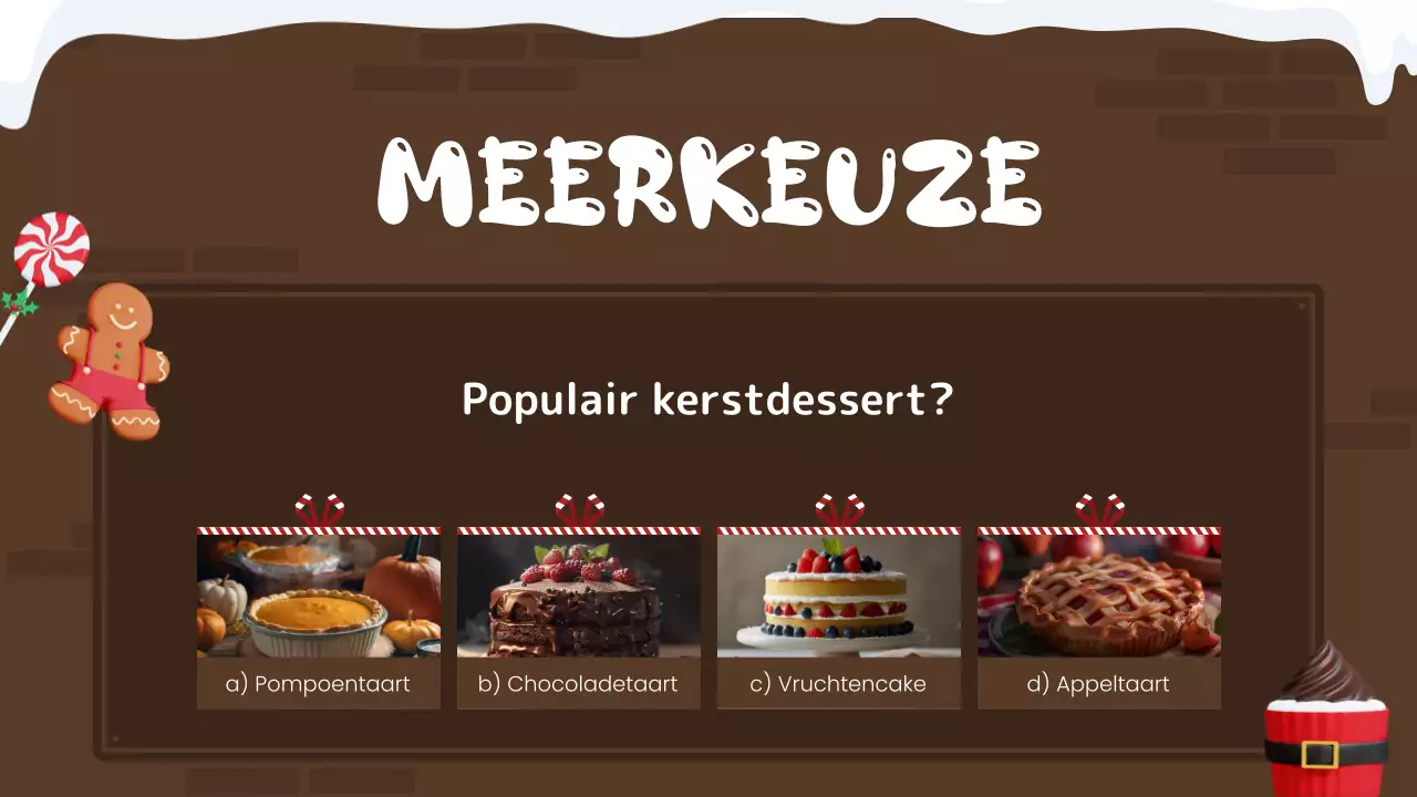 rode feestelijke vakantie quiz gids