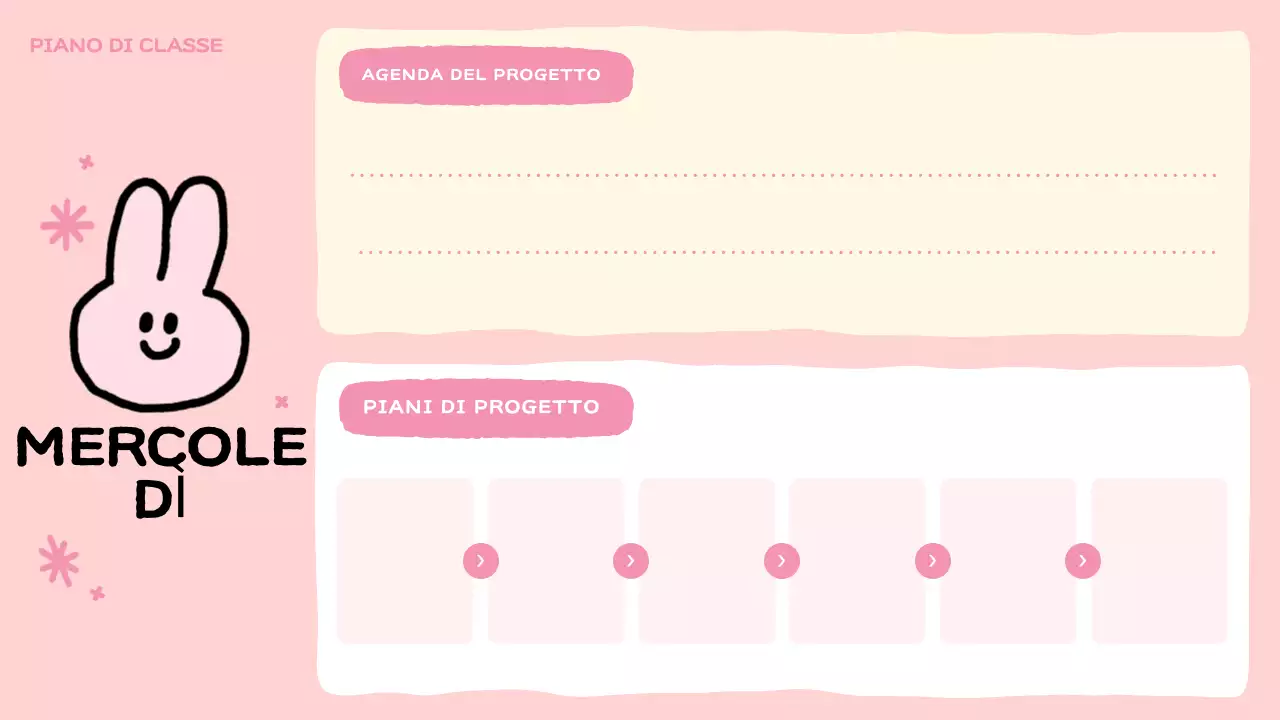 planner di classe rosa