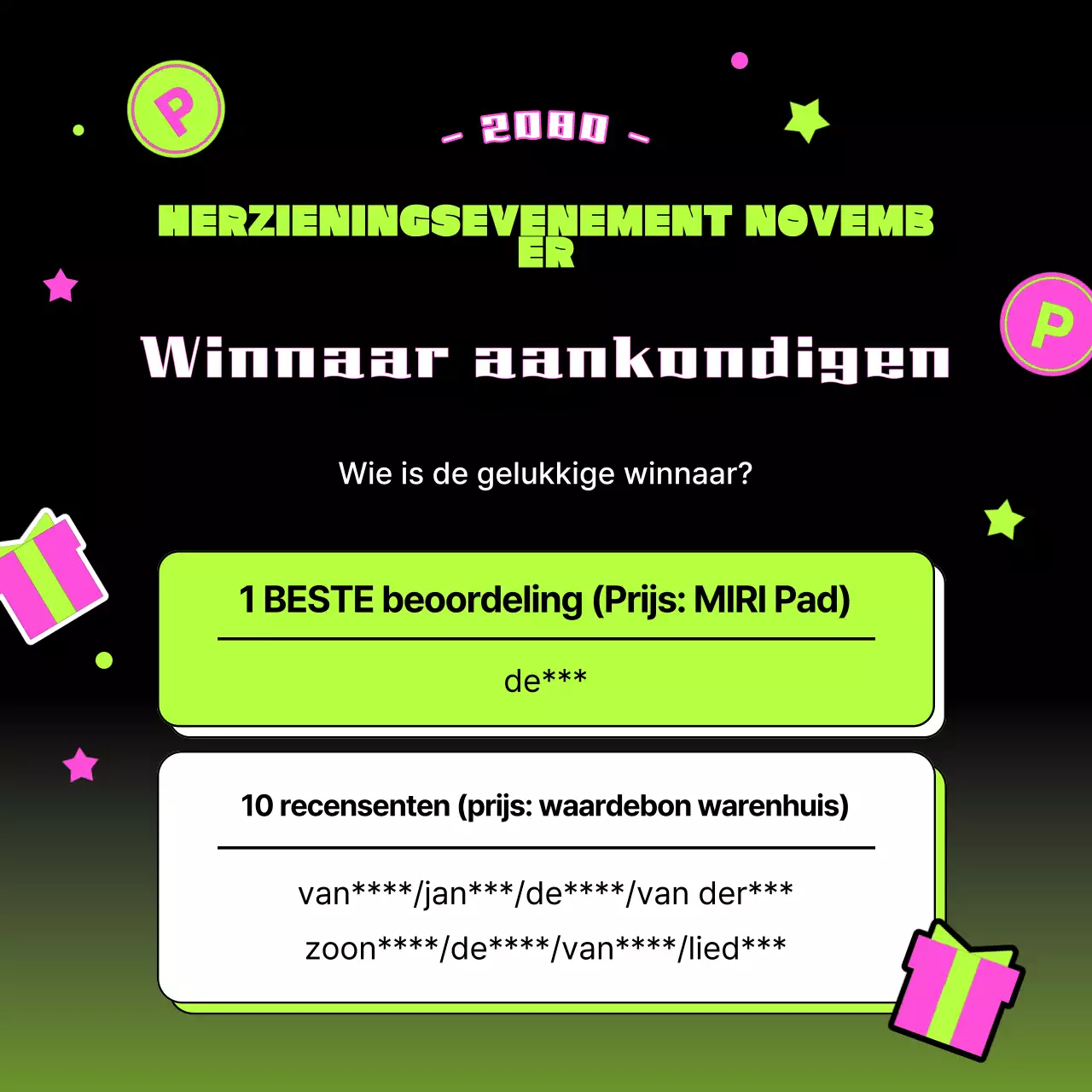 Promoot je recensie-evenement in chartreuse