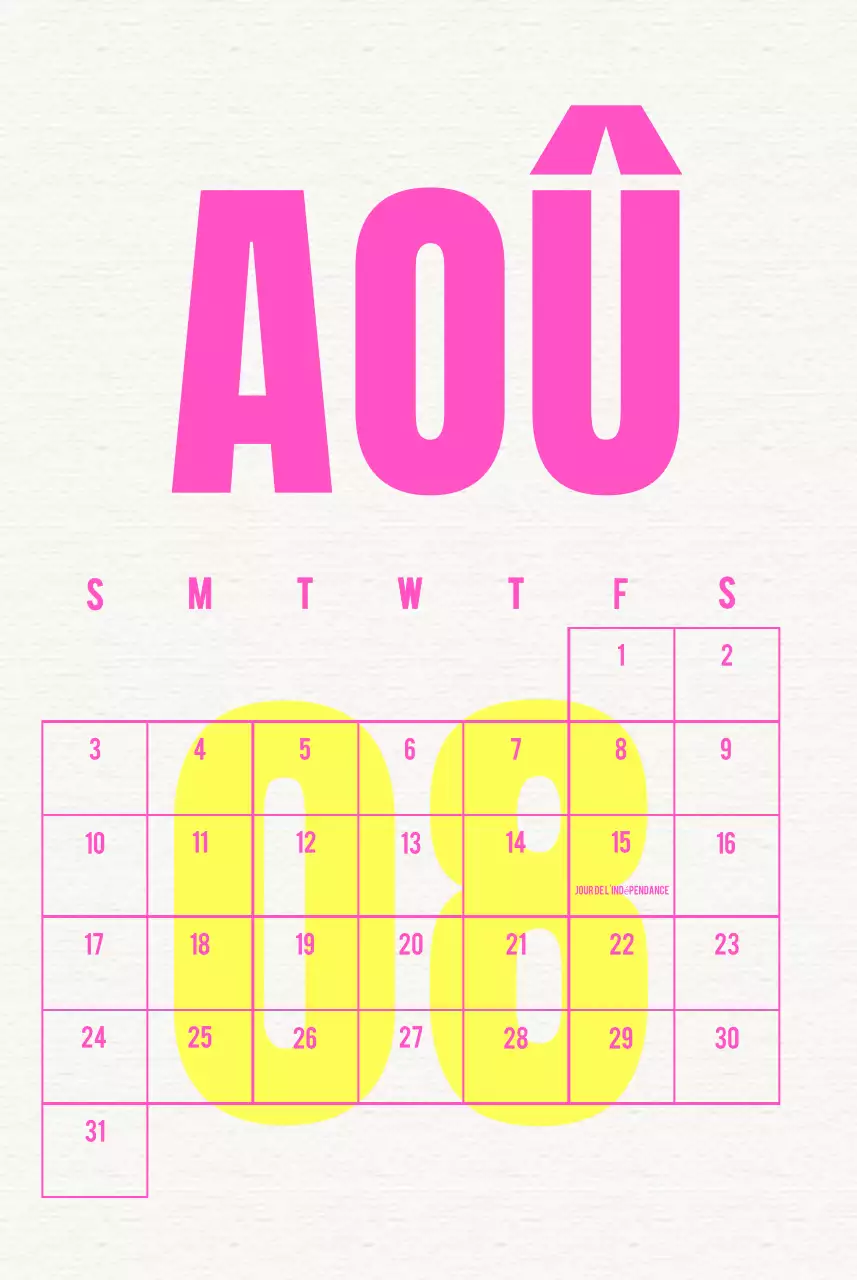 Calendrier Vintage Celebrate Blue