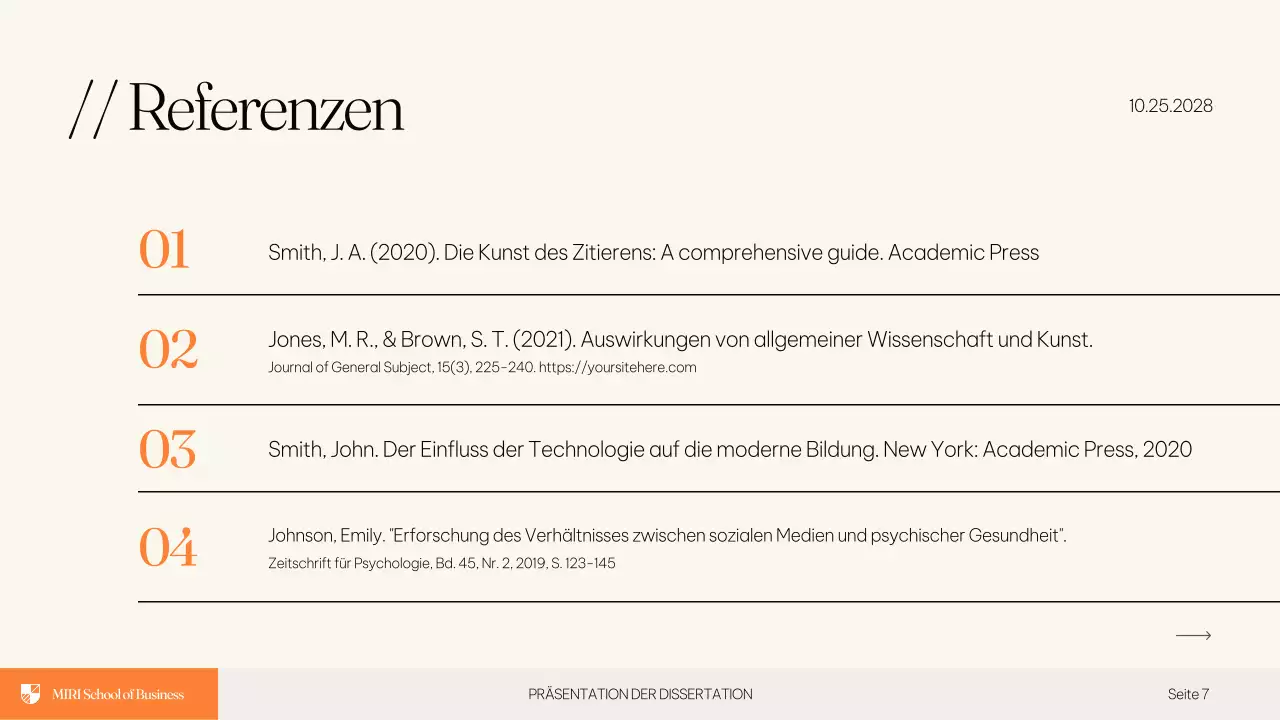 Beige Modern Educational Thesis Präsentation